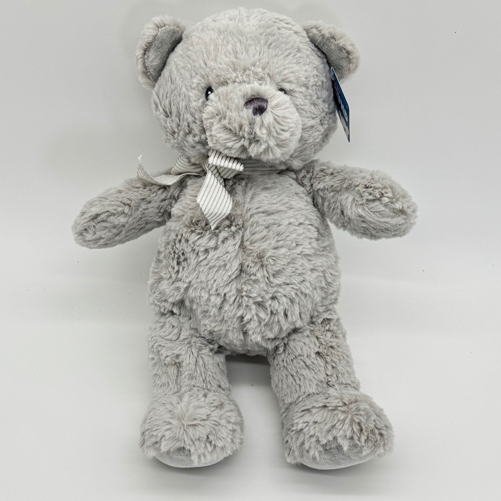 Baby GUND Grayson Bear Gray Plush Stuffed Animal Toy 4053915 NWT